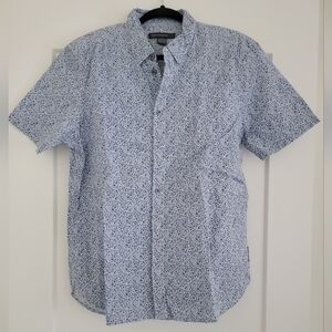 French Connection Blue Patterned Men's Shirt